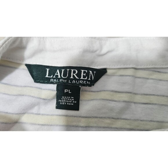 Lauren Ralph Lauren Yellow Long Sleeves Round Neck Pullover Women's Top Size L/P - Picture 5 of 10